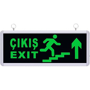 Çift Yönlü Acil Yönlendirme Armatürü Merdiven Yukarı Ok