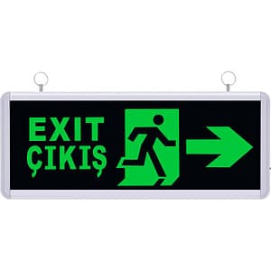 Çift Yönlü Acil Yönlendirme Armatürü Sağ Sol Ok