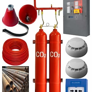 2x67 Lt 90 Kg Karbondioksit (CO2) Söndürme Sistemi Seti