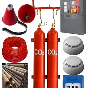 2x67 Lt 90 Kg Karbondioksit (CO2) Söndürme Sistemi Seti