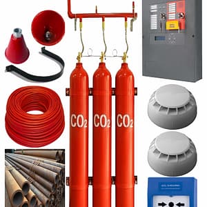 3x67 Lt 135 Kg Karbondioksit (CO2) Söndürme Sistemi Seti