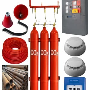 3x67 Lt 135 Kg Karbondioksit (CO2) Söndürme Sistemi Seti