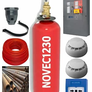 120 Lt 100 Kg Novec 1230 Söndürme Sistemi Seti