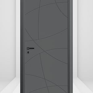30 dk Yangına Dayanımlı Ahşap Oda Kapısı Alize 100 Modern Antrasit