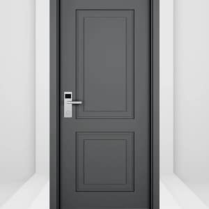 30 dk Yangına Dayanımlı Ahşap Oda Kapısı Premium Step Modern Antrasit