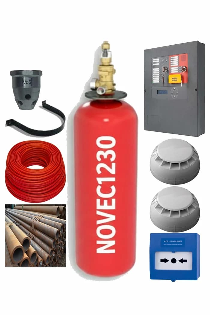 40 Lt 30 Kg Novec 1230 Söndürme Sistemi Seti